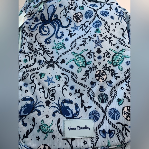 Vera Bradley Reactive Grand Backpack in Mint Sea Life New main image 6